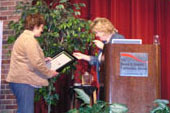 Betty Wabnitz's award presentation